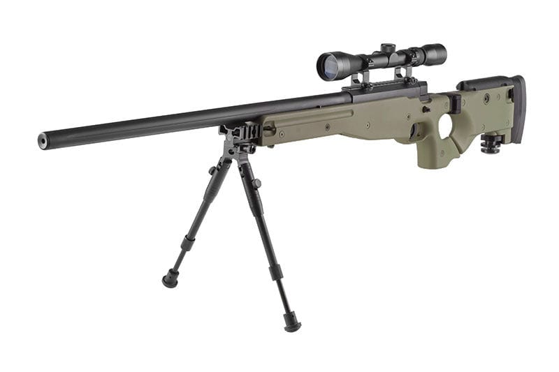 MB08A sniper rifle replica - with scope and bipod - olive by WELL on Airsoft Mania Europe