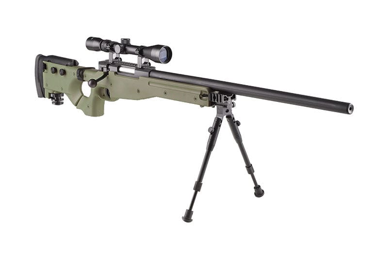 MB08A sniper rifle replica - with scope and bipod - olive by WELL on Airsoft Mania Europe