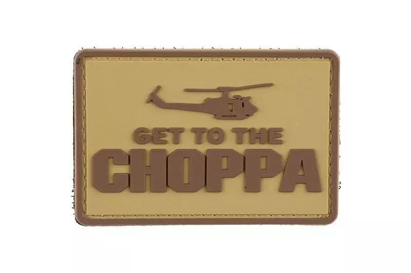 Get to the Choppa - Tan - 3D Patch