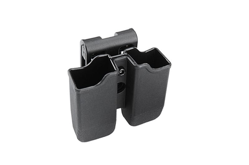Double pistol magazine pouch - black