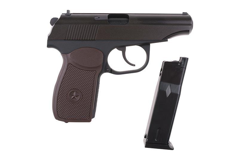 Suppressed MK Pistol Replica - Black/Brown Grip by WE on Airsoft Mania Europe