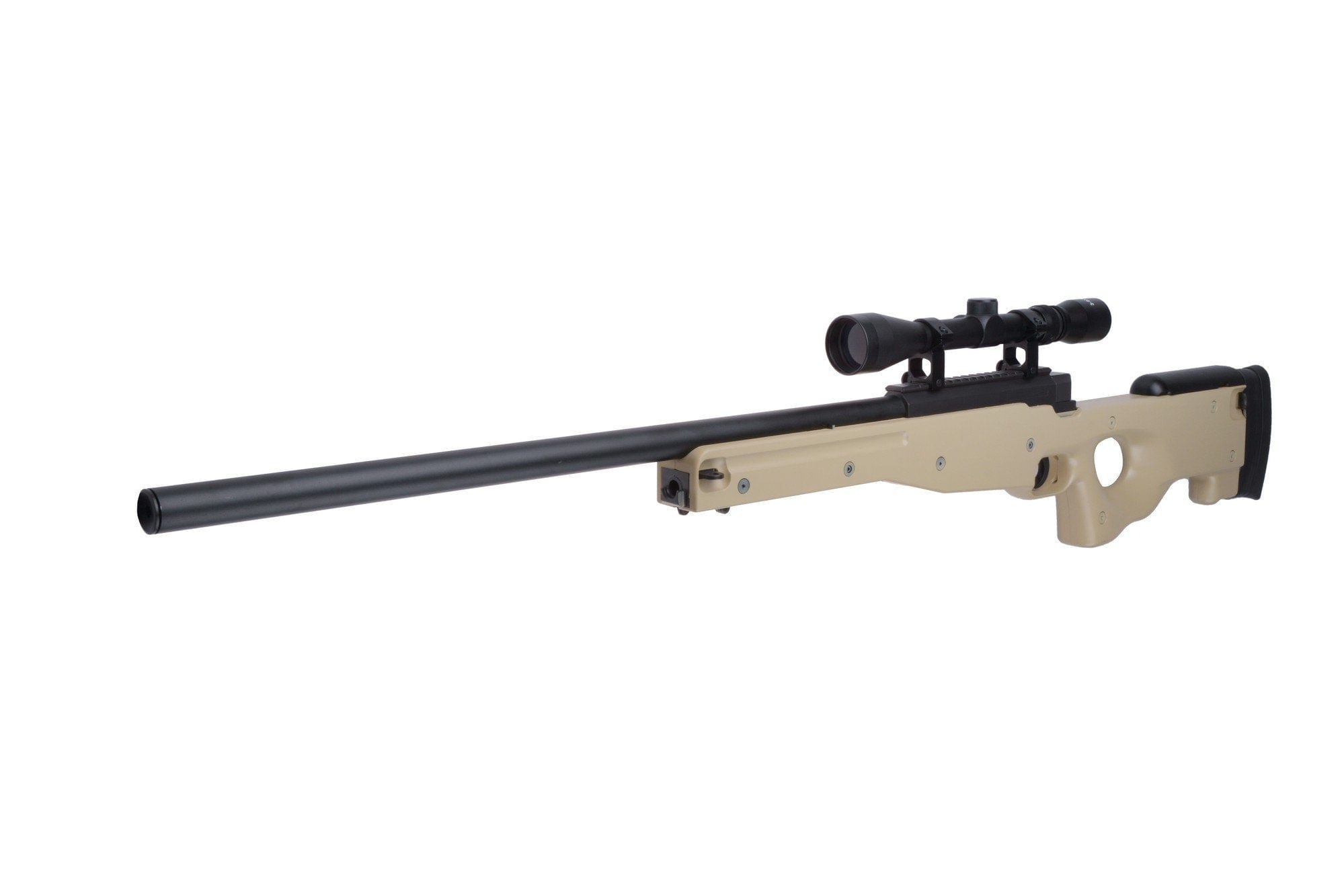 Replica MB01 Sniper Rifle with Scope - Tan by WELL on Airsoft Mania Europe