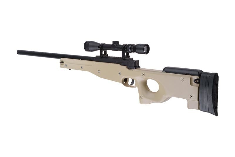 Replica MB01 Sniper Rifle with Scope - Tan by WELL on Airsoft Mania Europe