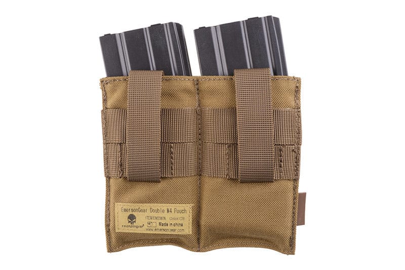 Double Speed Pouch for M4 / M16 Magazines - Coyote Brown by Emerson Gear on Airsoft Mania Europe