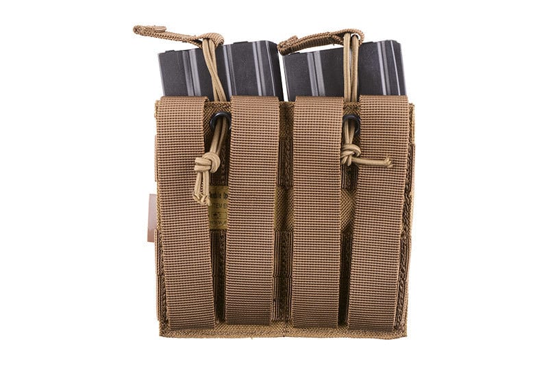 Double Open Top Pouch for M4 / M16 Magazine - Coyote Brown by Emerson Gear on Airsoft Mania Europe