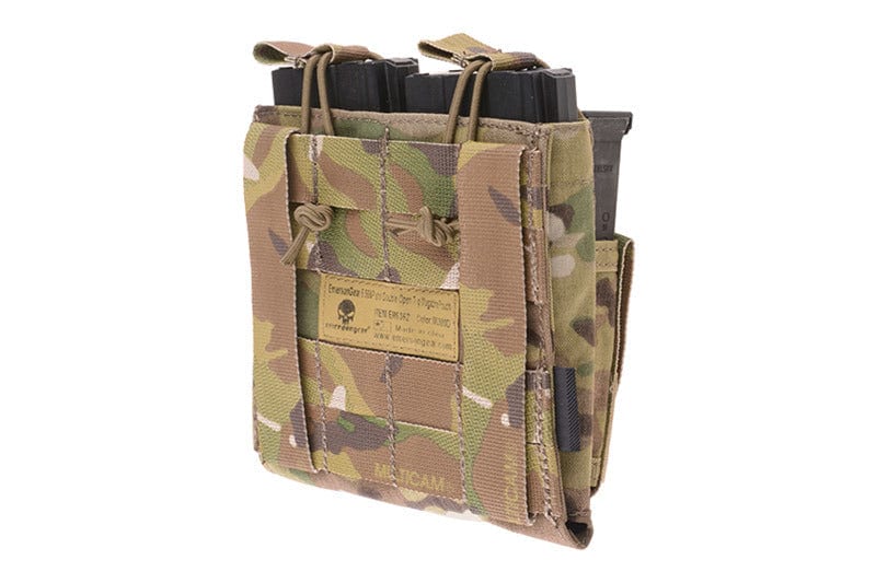 Double Open Top Pouch for M4/M16 + Pistol Magazines - Multicam by Emerson Gear on Airsoft Mania Europe