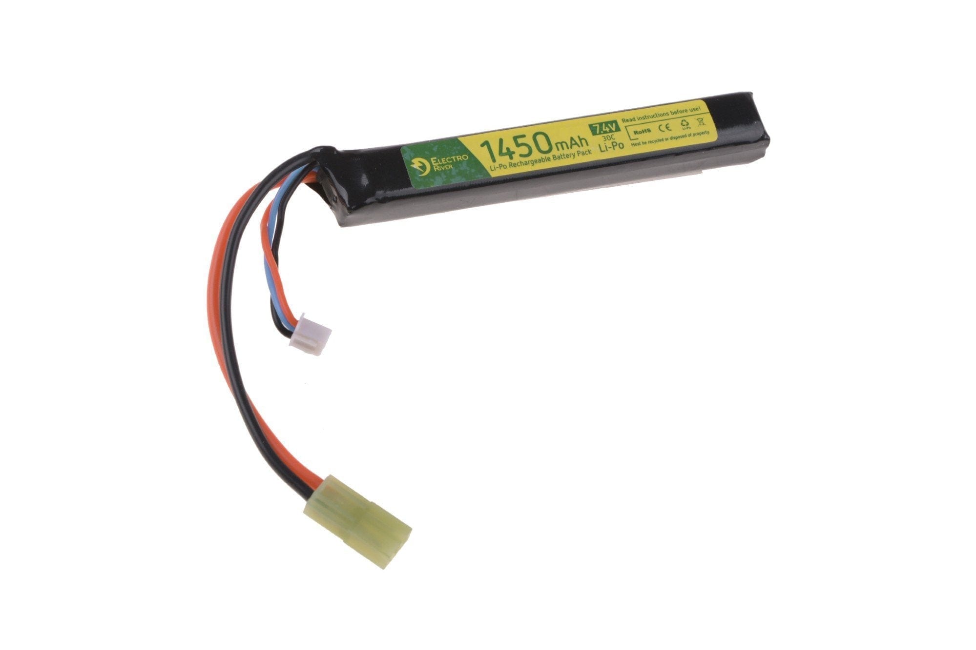 LiPo 7.4V 1450mAh 30C Battery by Electro River on Airsoft Mania Europe