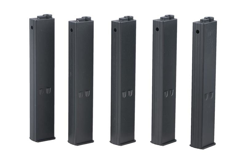 Set of Five 9mm Magazines for AR-15 Replicas - Black by AMOEBA on Airsoft Mania Europe
