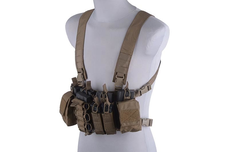 D3CR Chest Rig Tactical Vest - Tan