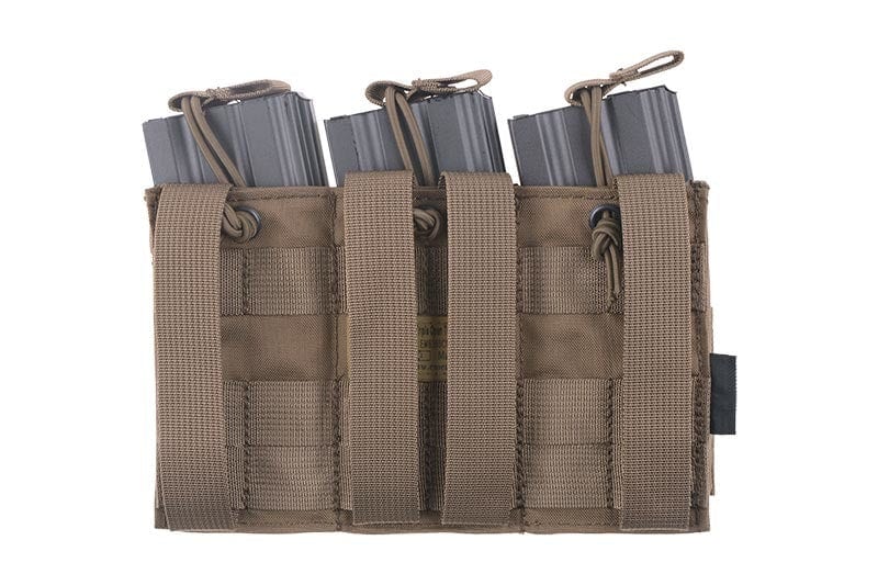 Triple Open Top Pouch for M4 / M16 Magazine - coyote brown by Emerson Gear on Airsoft Mania Europe