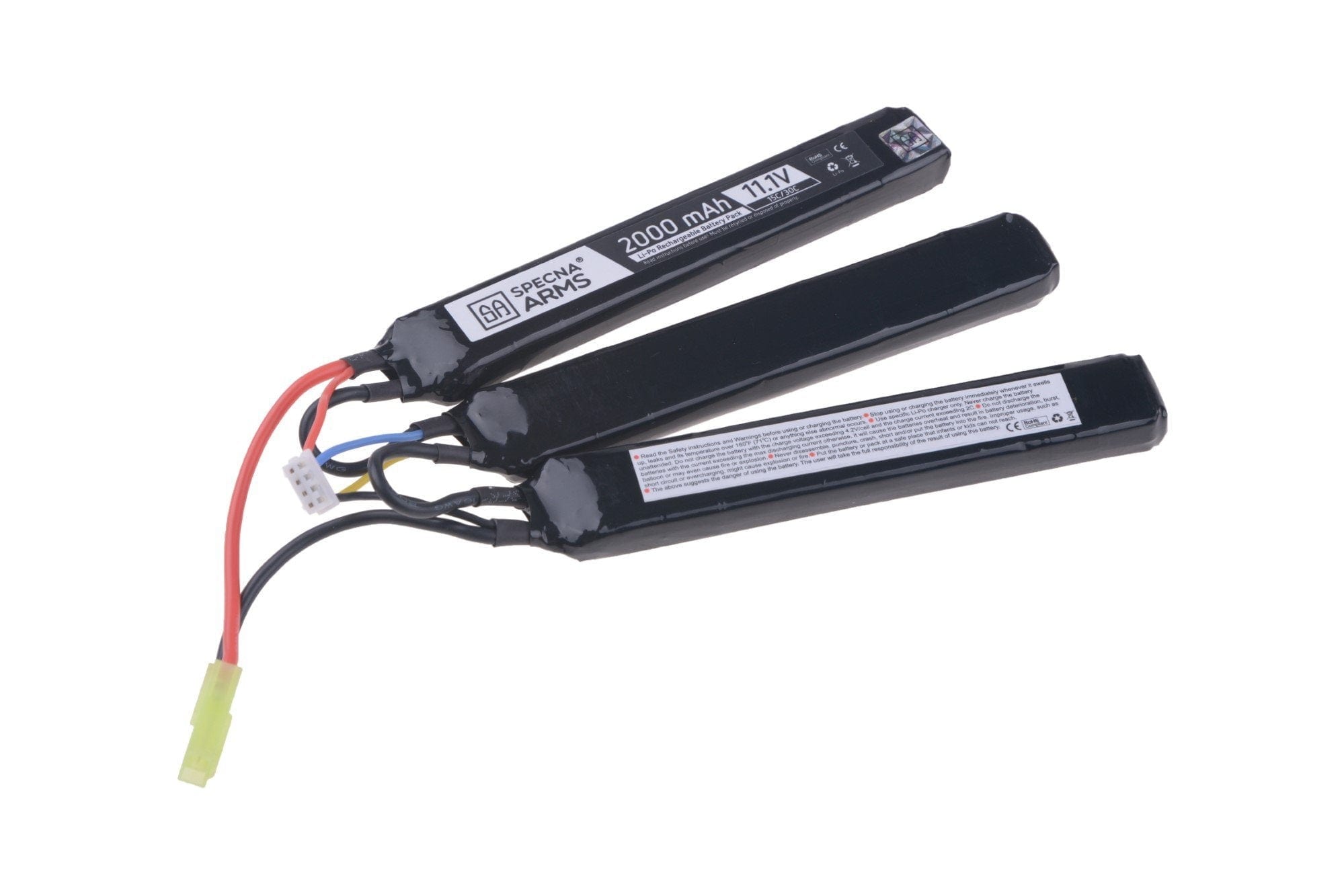 LiPo 11,1V 2000mAh 15 / 30C - 3 elements by Specna Arms on Airsoft Mania Europe