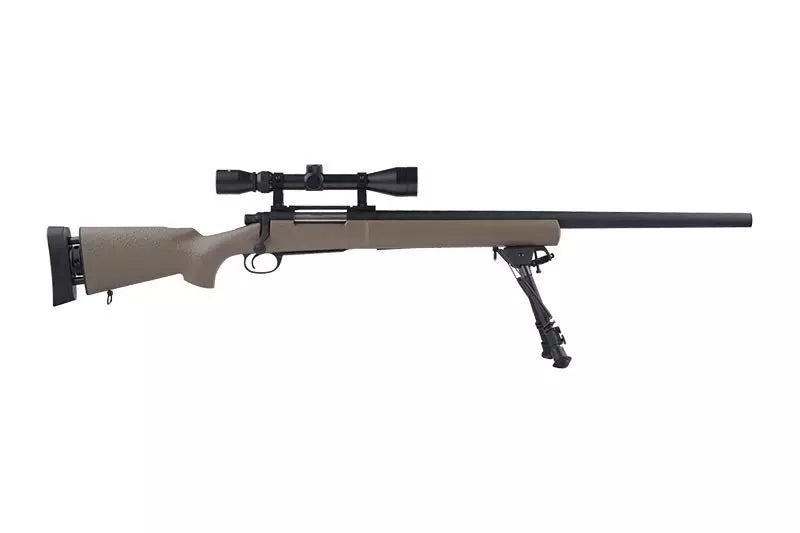 SW-04 sniper rifle (with scope and bipod) - Tan