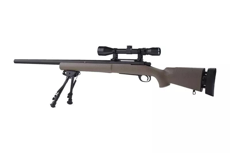 SW-04 sniper rifle (with scope and bipod) - Tan