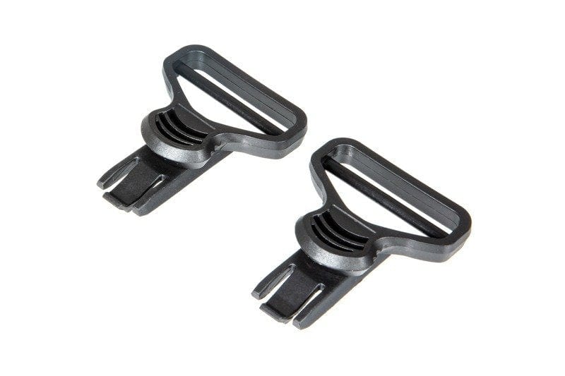 Gogle clips for helmets - black