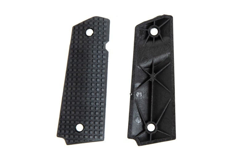Polymer TYPE B Grip Panels for Colt 1911 Pistols - Black by FMA on Airsoft Mania Europe