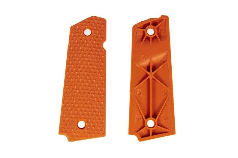 Diamond polymer grip panels for Colt 1911 - orange by FMA on Airsoft Mania Europe