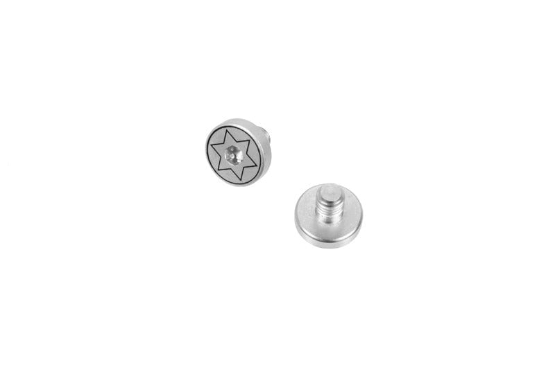 Set of 2 Screws for 1911 Replica Grip Panels - silver by FMA on Airsoft Mania Europe