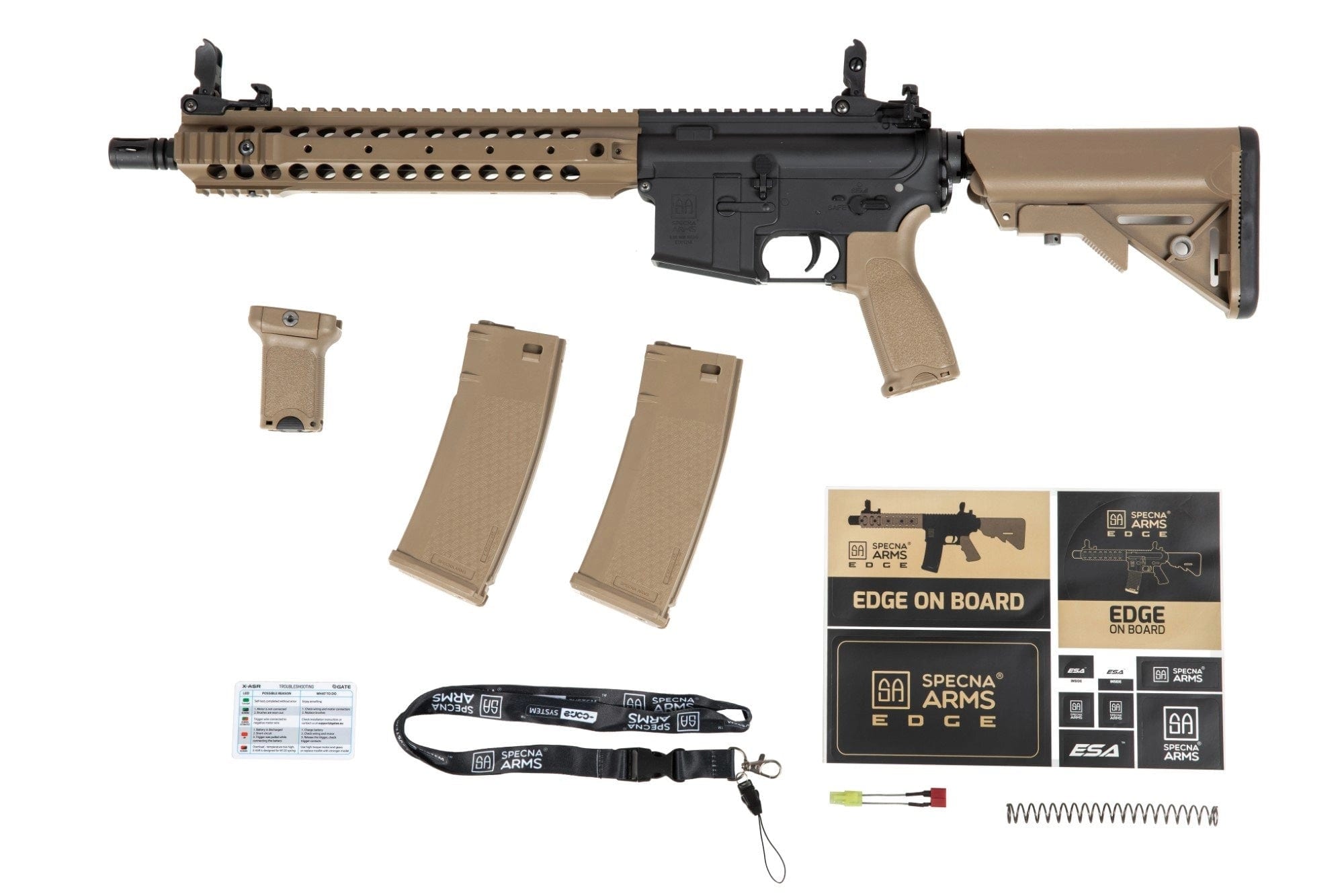 SPECNA ARMS - Chargeur Hi-Cap S-MAG™ 380 Billes pour M4, M16 Chaos Grey -  Safe Zone Airsoft