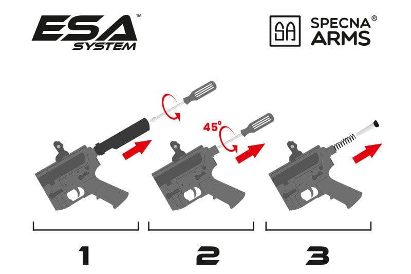 RRA SA-E10 EDGE™ Carbine Replica - Black by Specna Arms on Airsoft Mania Europe