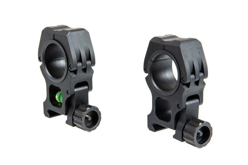 M10 25.4–30mm Scope Mount with Level - Black