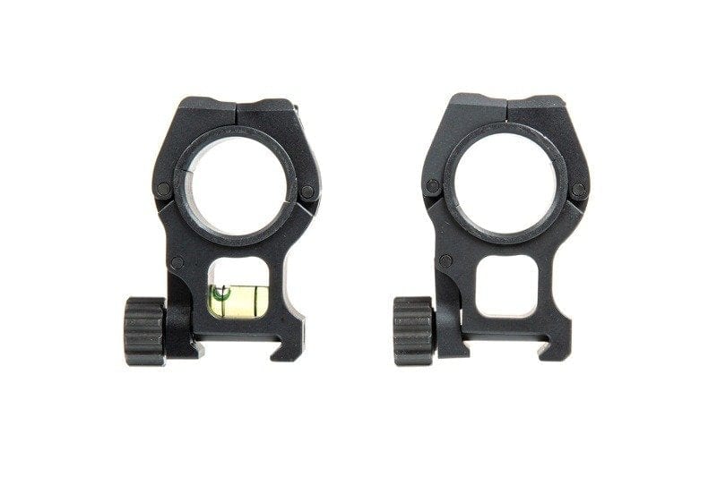 25.4-30mm M10 Scope Mount with Level - Black by AIM-O on Airsoft Mania Europe