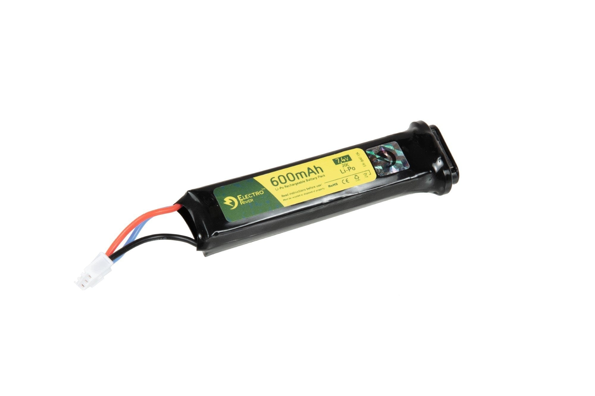 LiPo 7.4V 600mAh 20C - AEP by Electro River on Airsoft Mania Europe