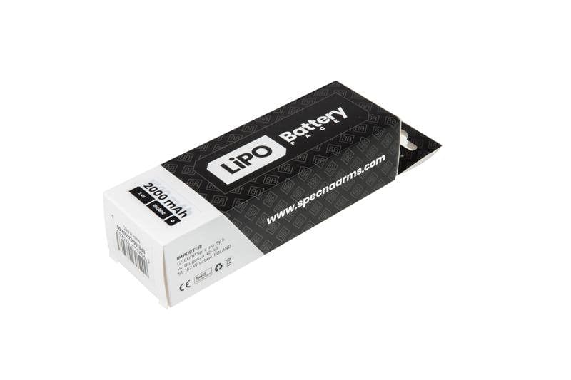 LiPo 7.4V Battery 2000mAh 15 / 30C - Nunchuk - T-Connect (Deans) by Specna Arms on Airsoft Mania Europe