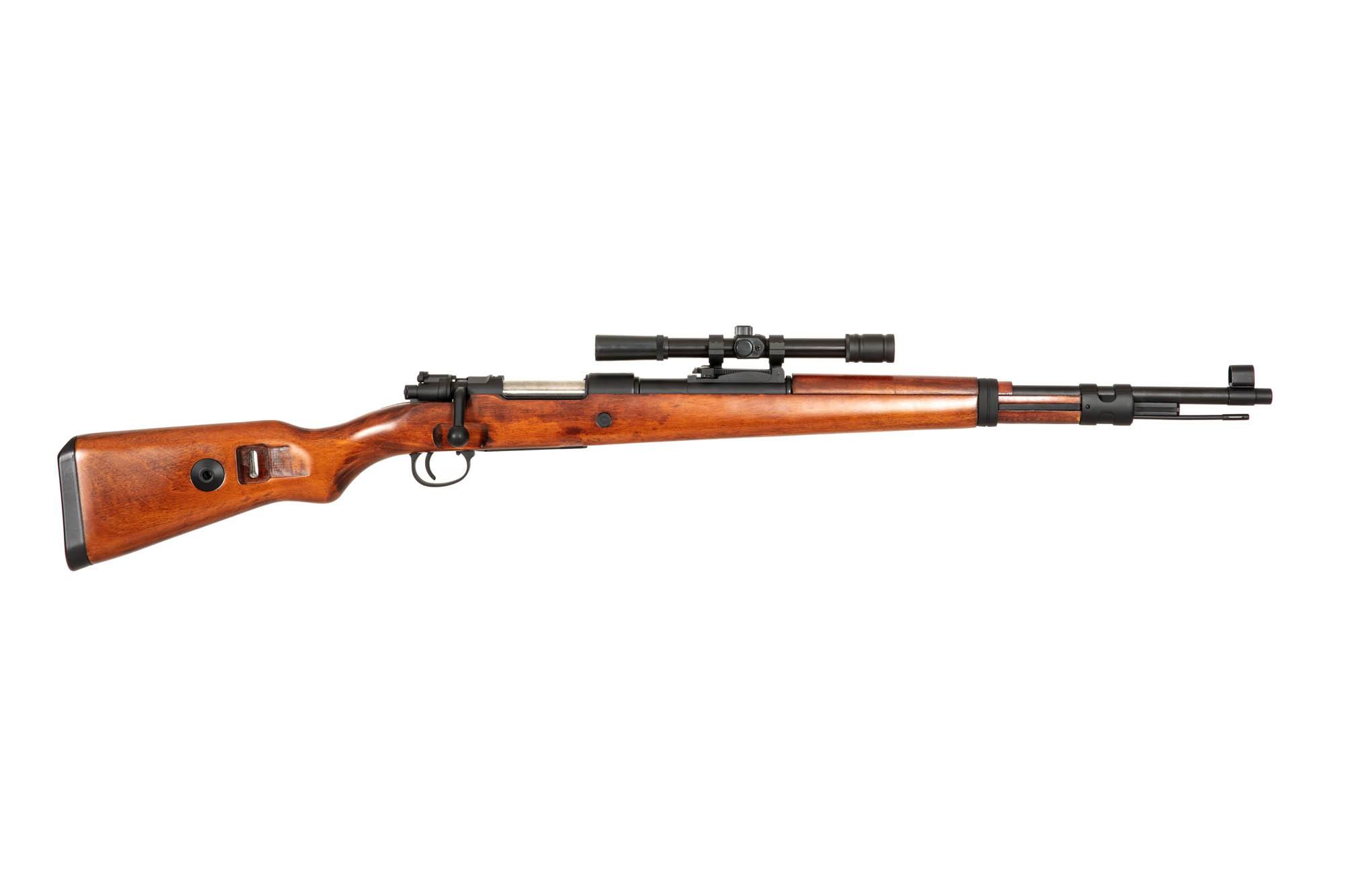 Kar98 Rifle Replica with scope (wood stock)