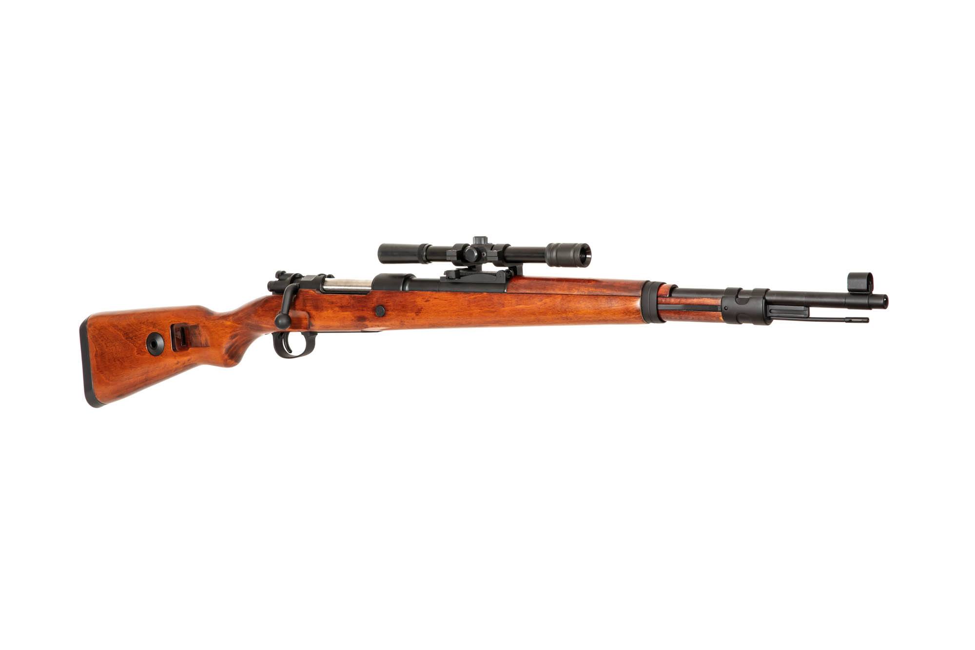 Kar98 Rifle Replica mit Zielfernrohr (Holzschaft)