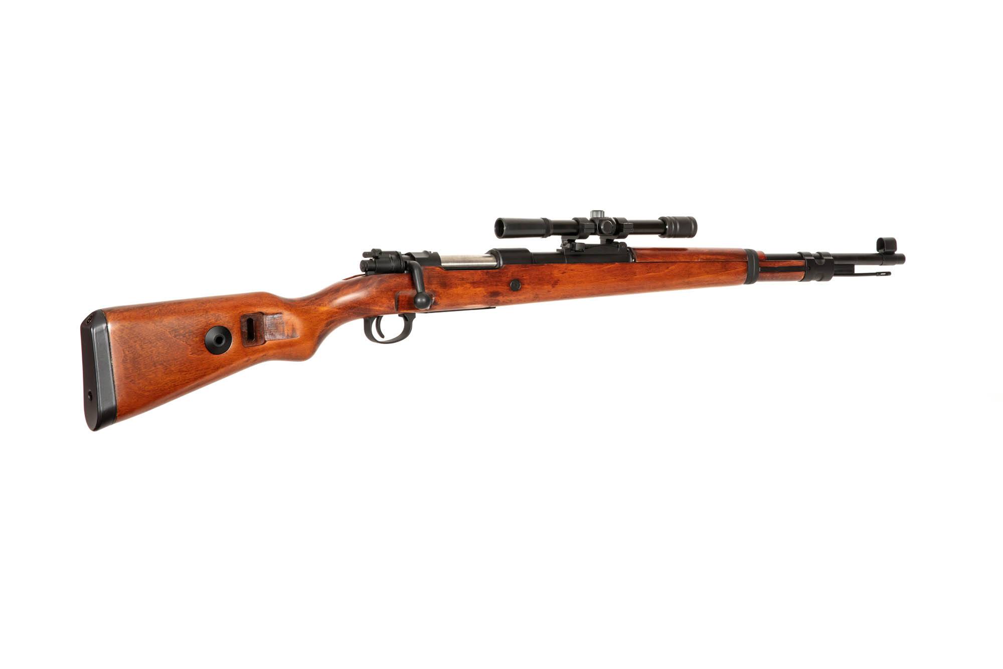 Kar98 Rifle Replica with scope (wood stock)