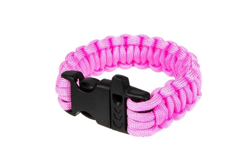 Survival Bracelet (Fastex) - Pink