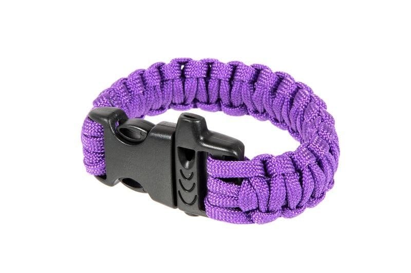 Survival Bracelet (Fastex) - Violet