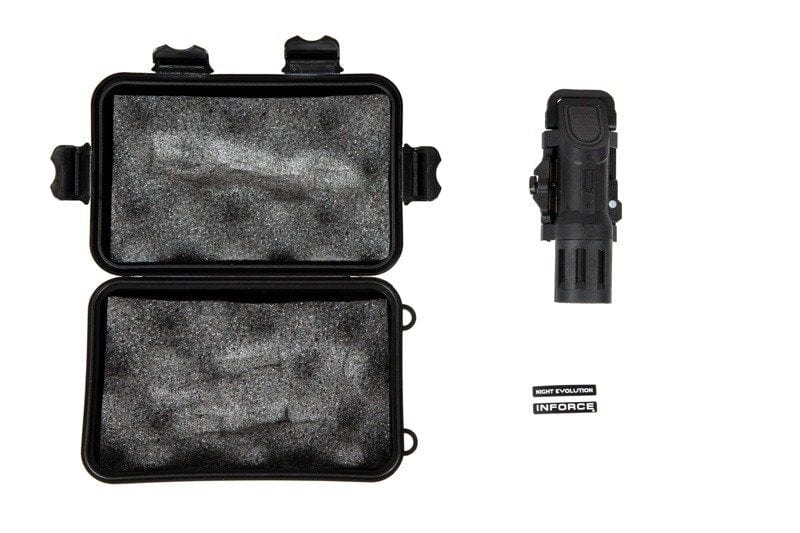 RIS Tactical Flashlight - Black by Night Evolution on Airsoft Mania Europe