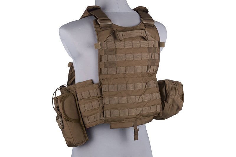 94K M4 Plate Carrier Tactical Vest - Coyote Brown by Emerson Gear on Airsoft Mania Europe