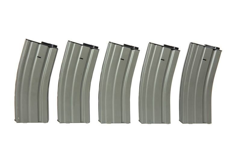 5 x Mid-Cap 120BB Mags for M4 - Grey