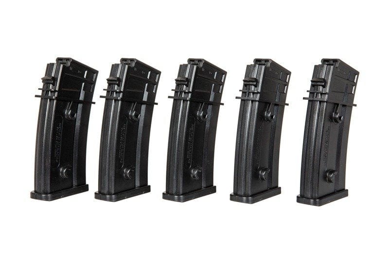 Set of 5 Mid-Cap 120 BB Magazines for G36
