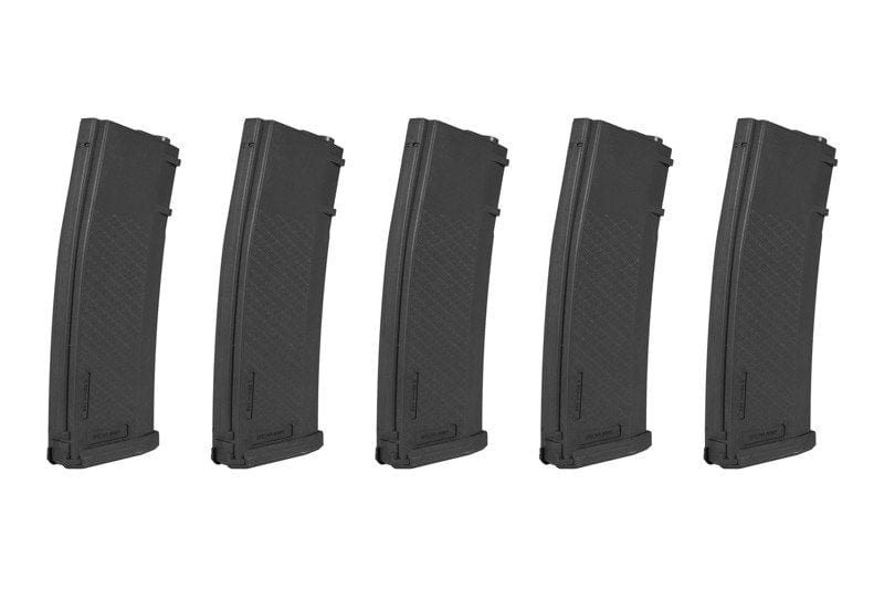 Set of 5 125BBs S-Mag Mid-Cap magazines - black by Specna Arms on Airsoft Mania Europe