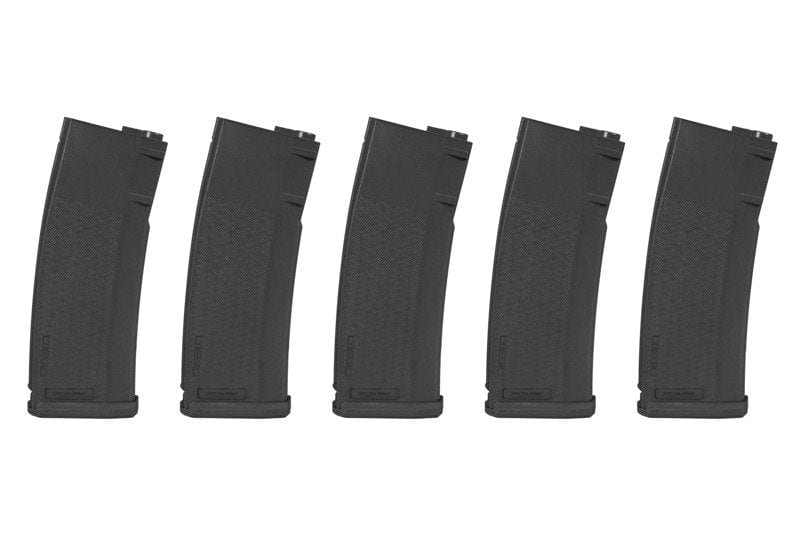 Set of 5 125BBs S-Mag Mid-Cap magazines - black by Specna Arms on Airsoft Mania Europe
