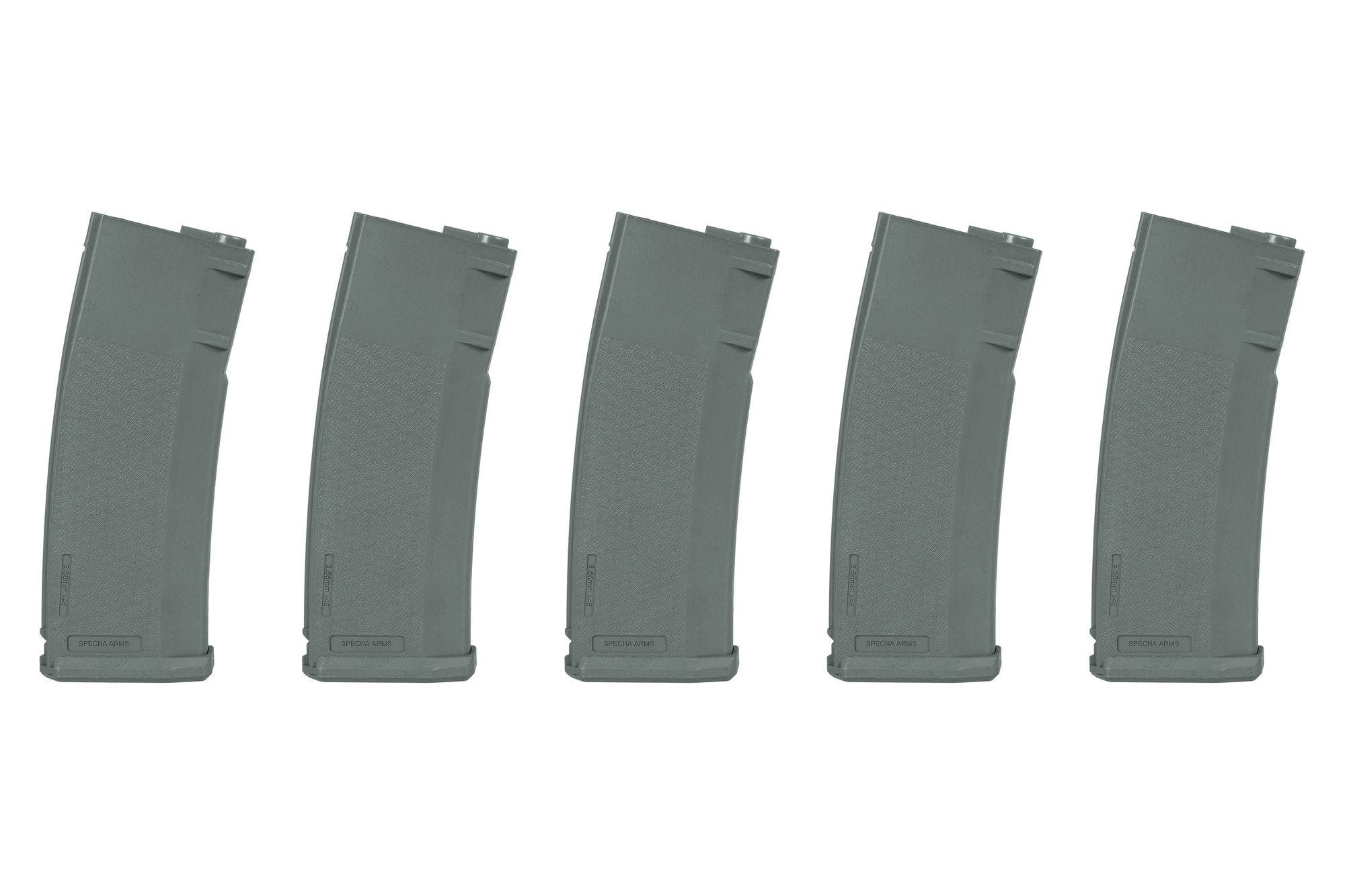 Set of 5 S-Mag Hi-Cap 300 BB Magazines - Chaos Grey by Specna Arms on Airsoft Mania Europe