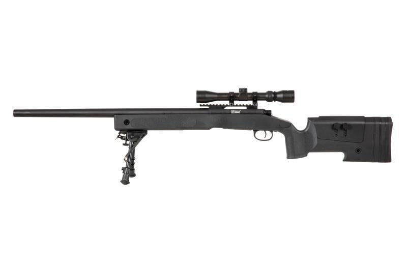 SA-S02 CORE™ sniper rifle replica with bipod and scope - black