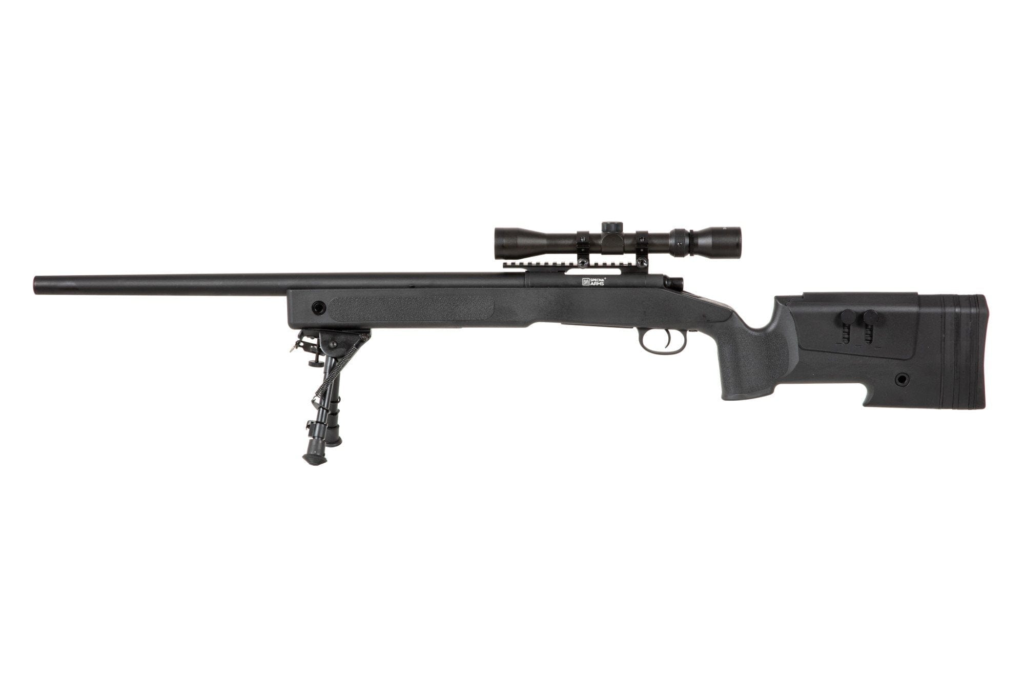 SA-CORE ™ S02 replica sniper rifle with scope and bipod - black by Specna Arms on Airsoft Mania Europe