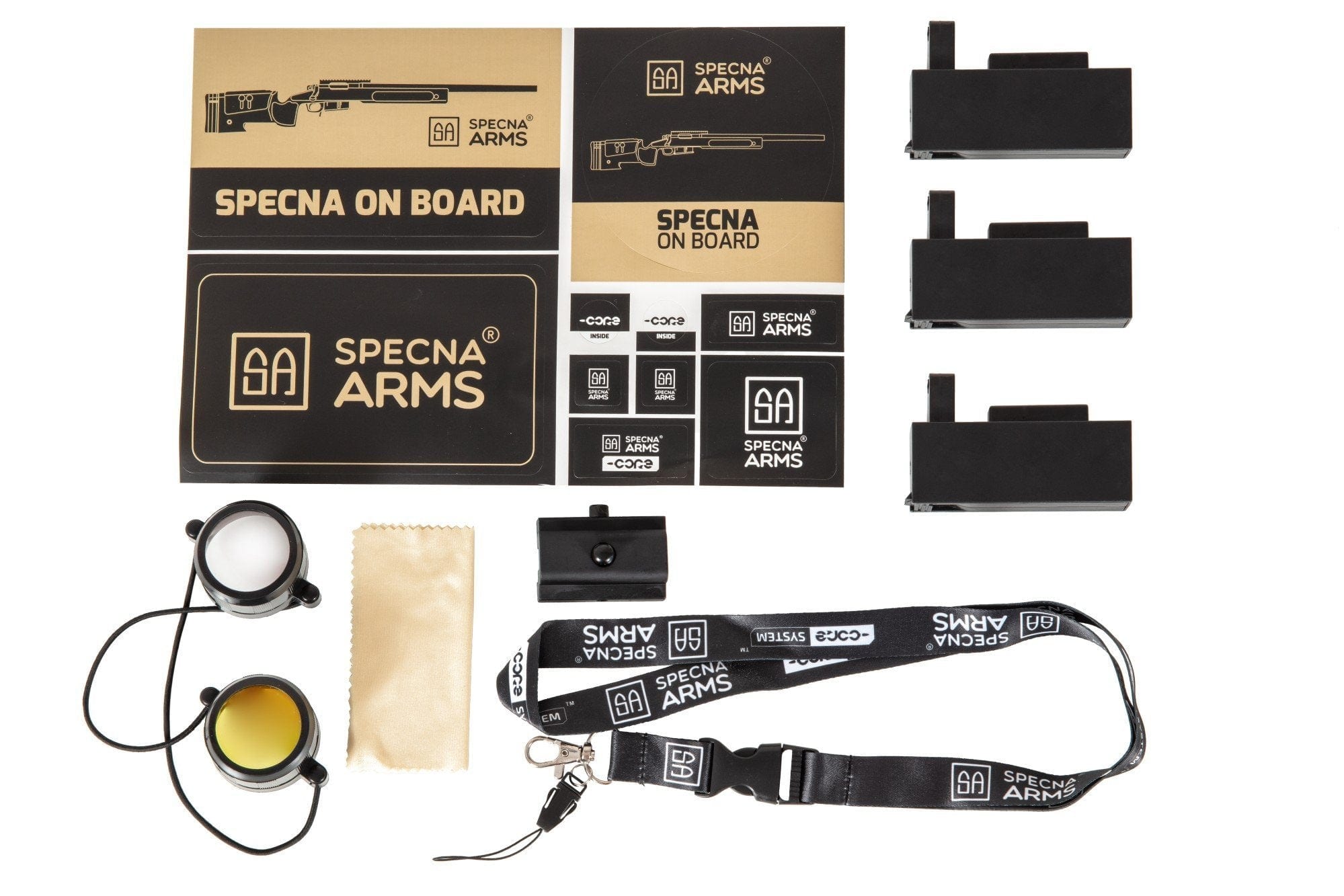 SA-CORE ™ S02 replica sniper rifle with scope and bipod - olive by Specna Arms on Airsoft Mania Europe