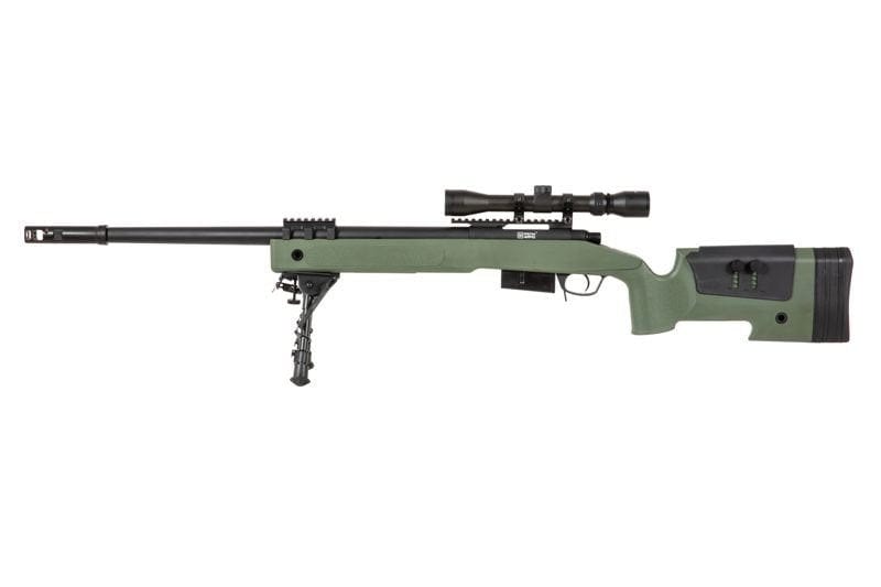 SA-S03 CORE™ sniper rifle replica with bipod and scope - olive