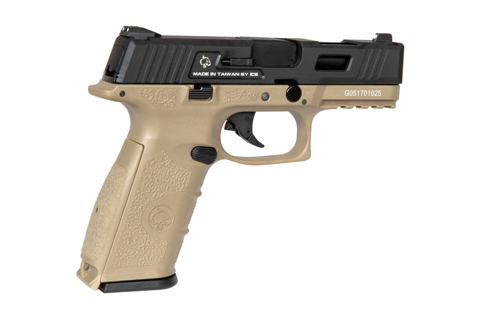BLE-XFG Pistol Replica - tan / black by ICS on Airsoft Mania Europe