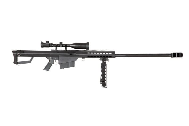 Barrett M82A1 SW-024A Spring Sniper Rifle (with scope + bipod) - black