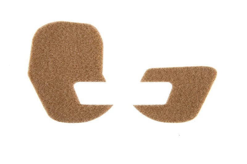 Hook and Loop Stickers for Hearing Protectors - Tan