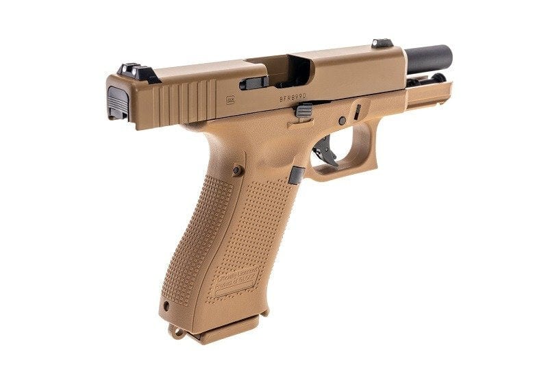 GLOCK 19X Green Gas GBB Pistol Replica - Coyote Brown by Umarex on Airsoft Mania Europe