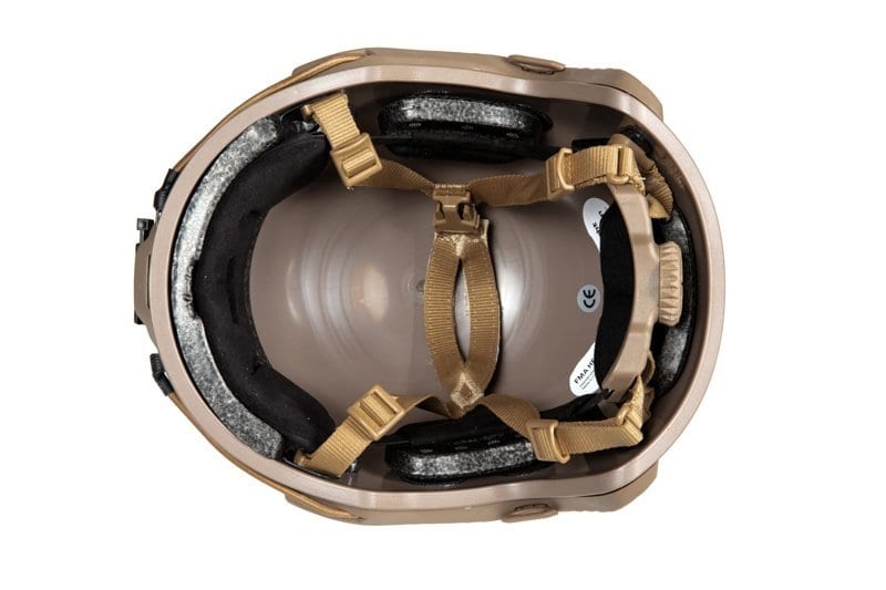 Aramid Ballistic Helmet Replica - Dark Earth by FMA on Airsoft Mania Europe