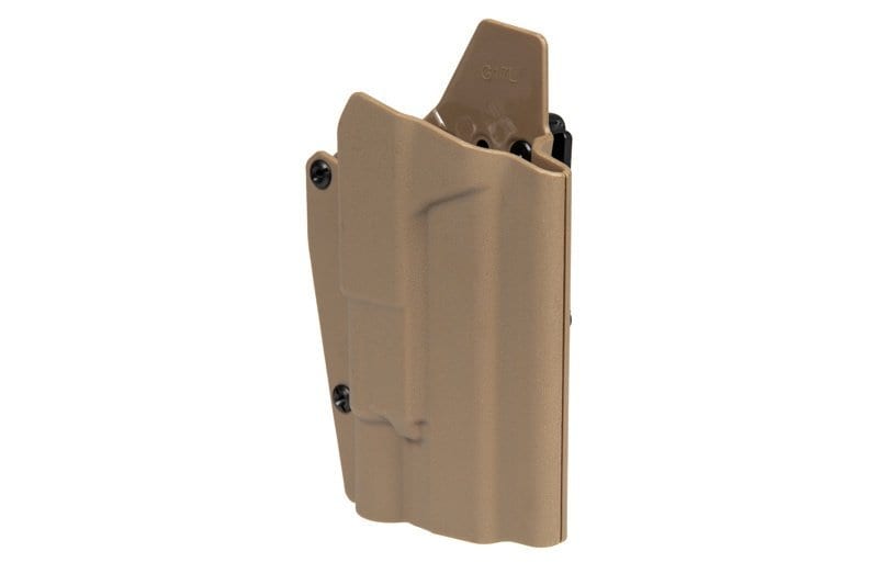 Tactical holster for G17L replicas with flashlight - Dark Earth