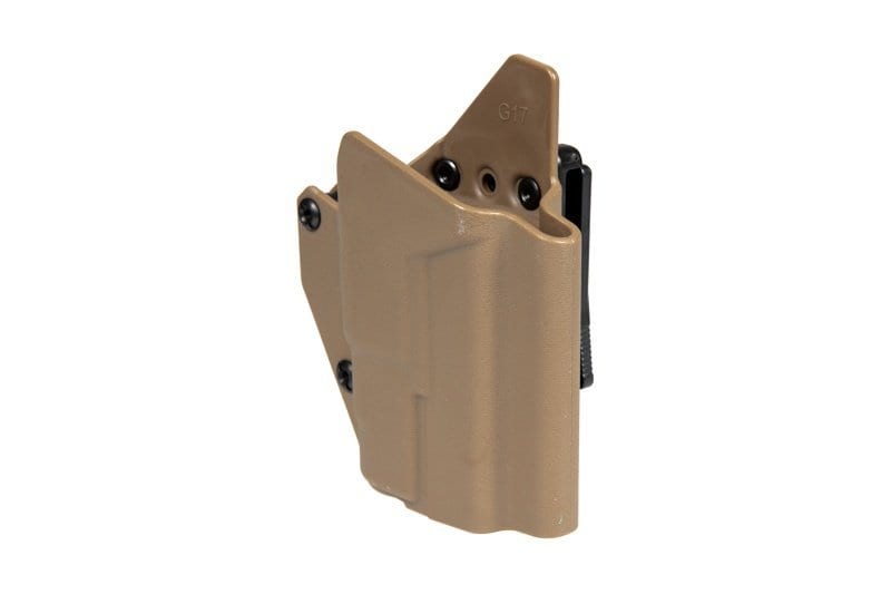 Composite Holster for G17 Replicas with Tactical Flashlight - Dark Earth